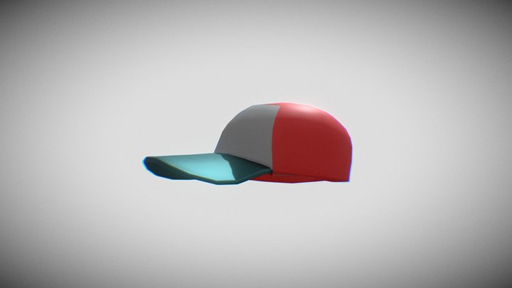 Low poly Cap 3D Model
