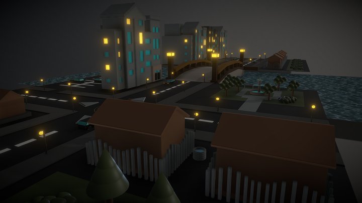 City block 3D Model