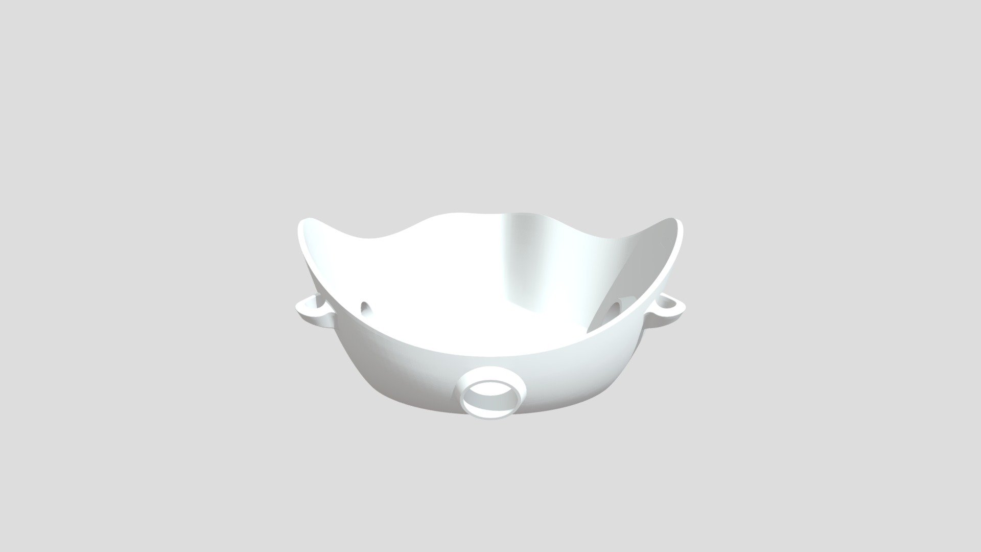 Mask with an additional hole at the bottom