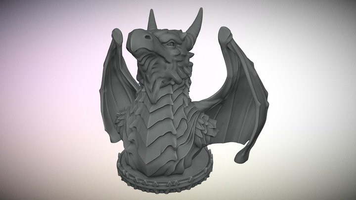 Dragon bust