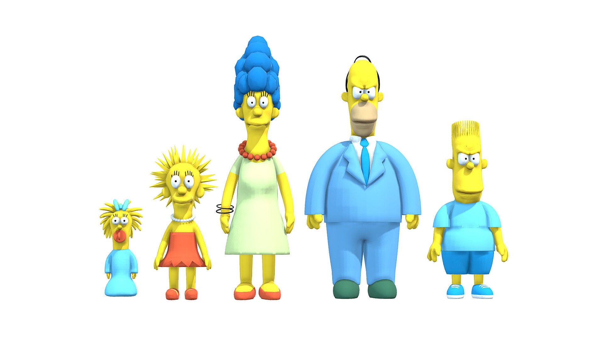 First Simpsons 1987 - GET THIS MODEL ↓ - 3D model by yugengen [1a9a0e0 ...