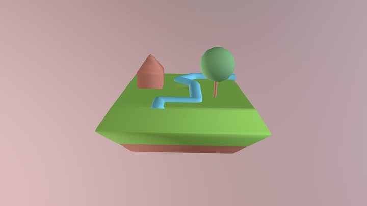 Floating island2 3D Model