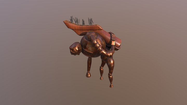 Robot from Folder Exam 3D Model