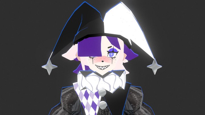 Jester Low Poly 3D Model