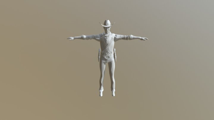 Cowboy Character 3D Model