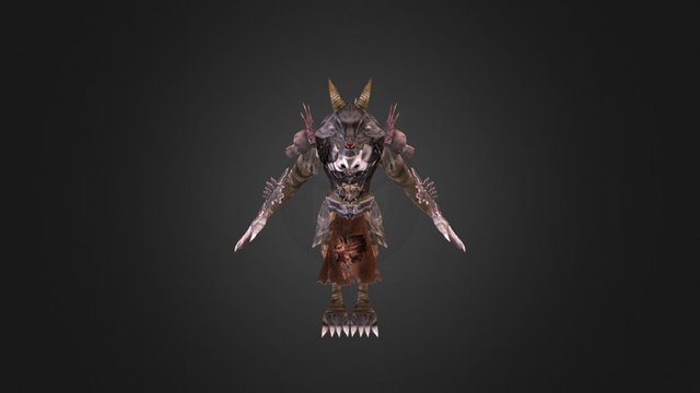 Werewolf Warrior 3D Model