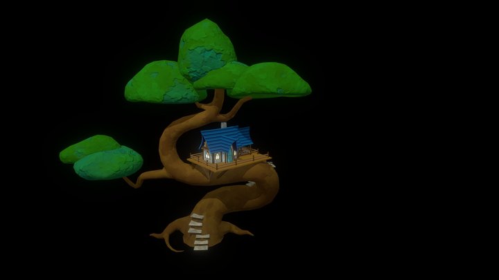 School Project 3D Modeling: Treehouse 3D Model