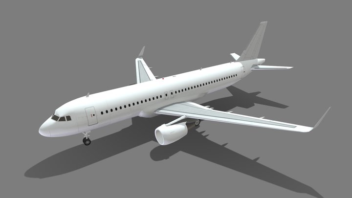 Airbus A320 winglets 3D Model