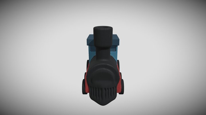 Retro train toy 3D Model