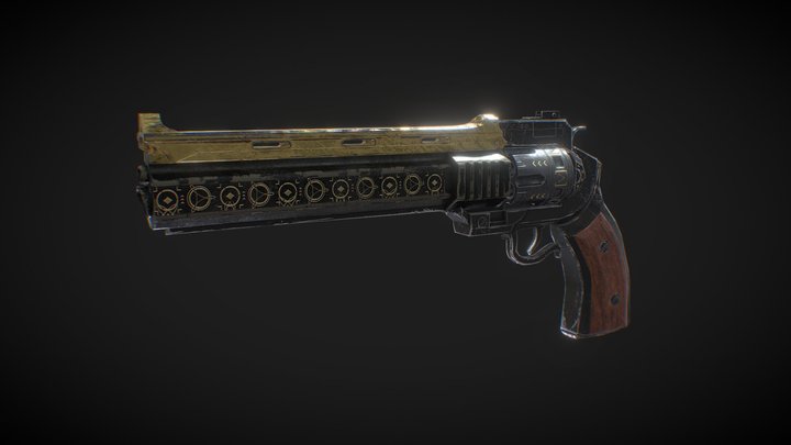 Revolver 3D Model