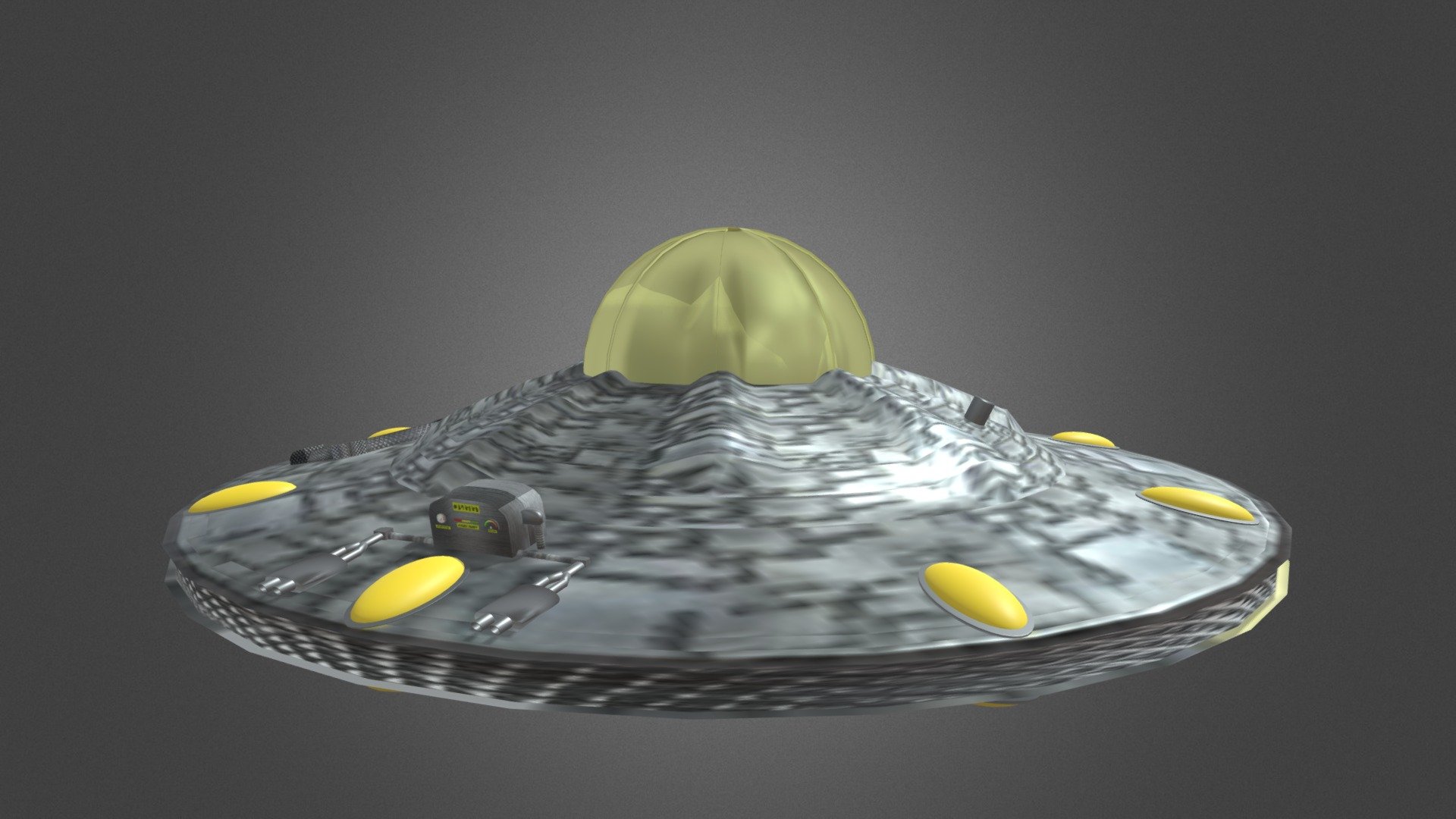 UFO Download Free 3D model by Dell9423 [1a9fa23] Sketchfab
