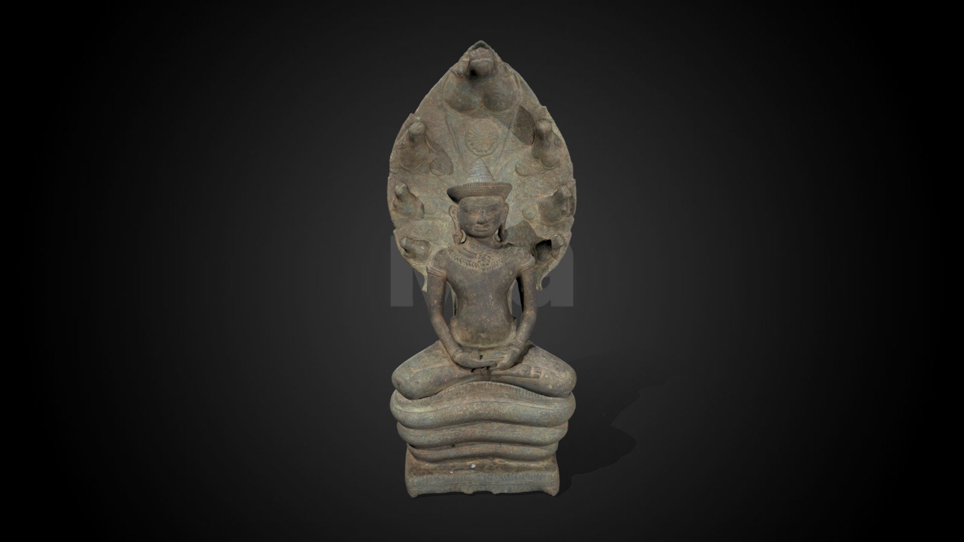 Naga-enthroned Buddha (non-animated)