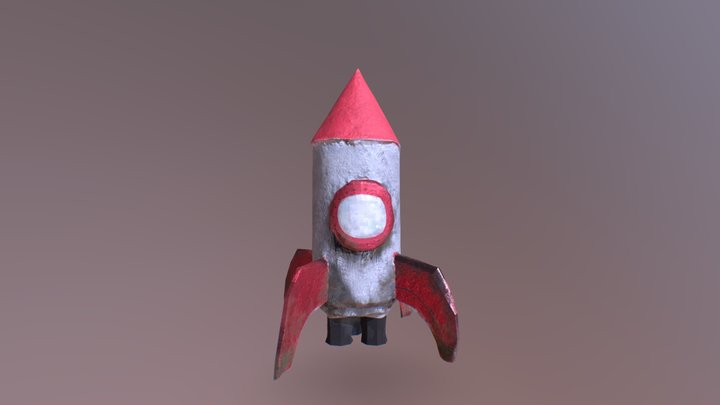 Toy rocket 3D Model