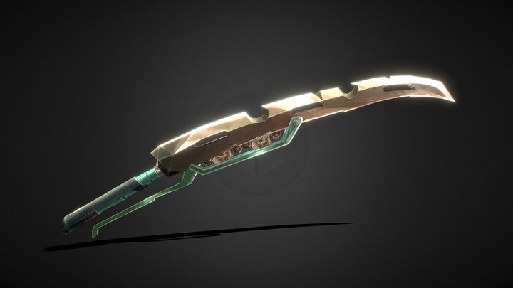 Arcane Style Sword 3D Model