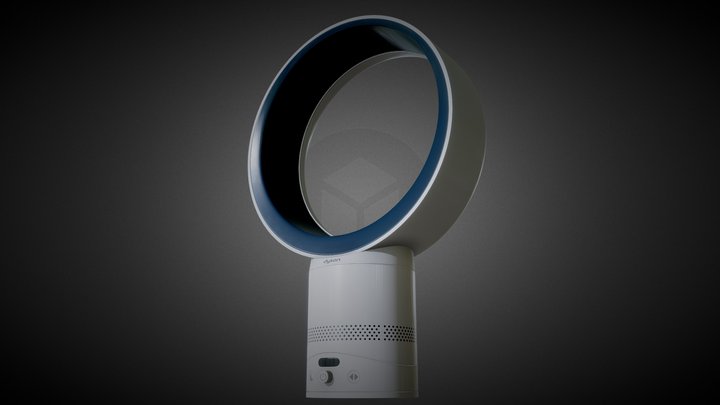 Bladeless Desk Fan – Dyson-Inspired – Kostenloses 3D-Modell STL