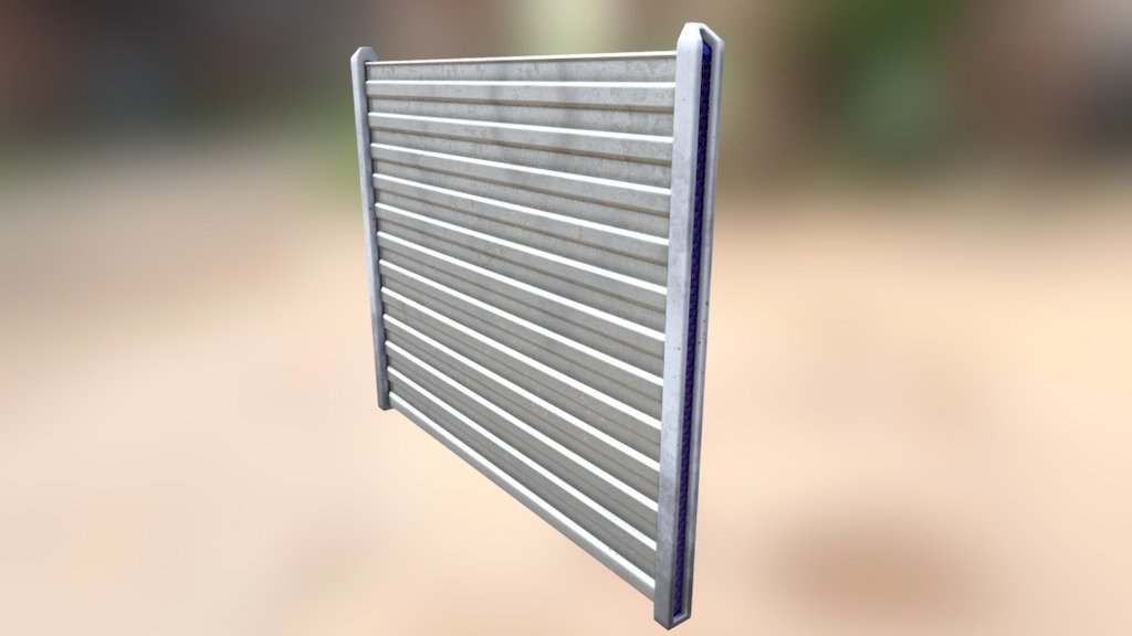 Corrugated Sheetmetal Fence
