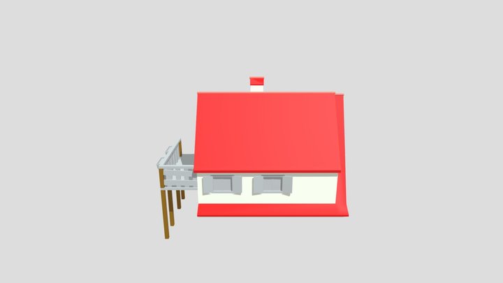 Forest Loner - House model 3D Model