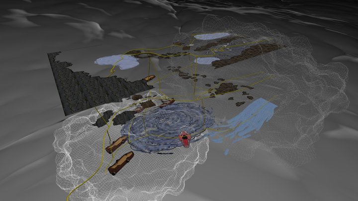 Western Gap Map 3D Model