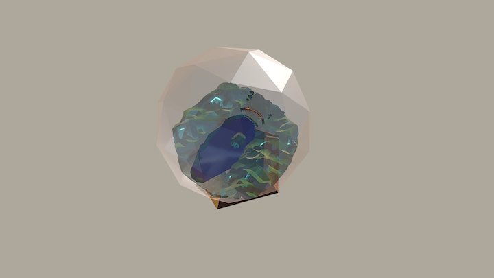 Boule de verre - Viaduc de Glenfinnan 3D Model