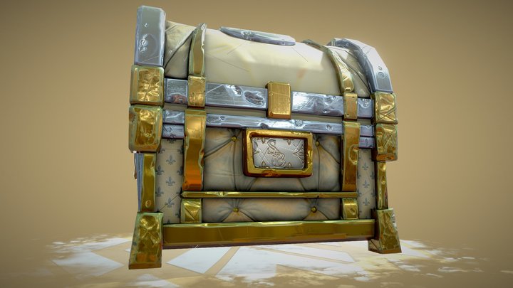 Fancy chest - Game ready asset 3D Model