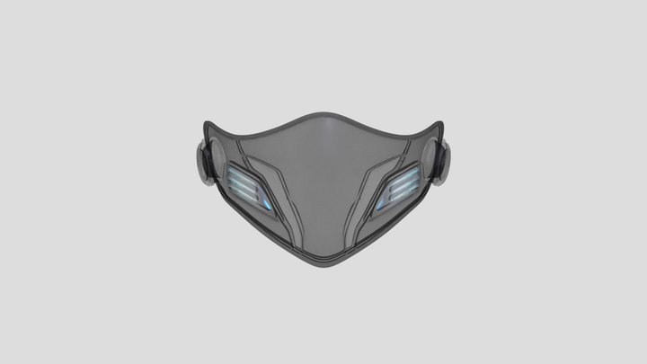 Cyberpunk Neon Mask - Game Ready 3D Model