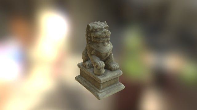 Dogstatue 3D Model