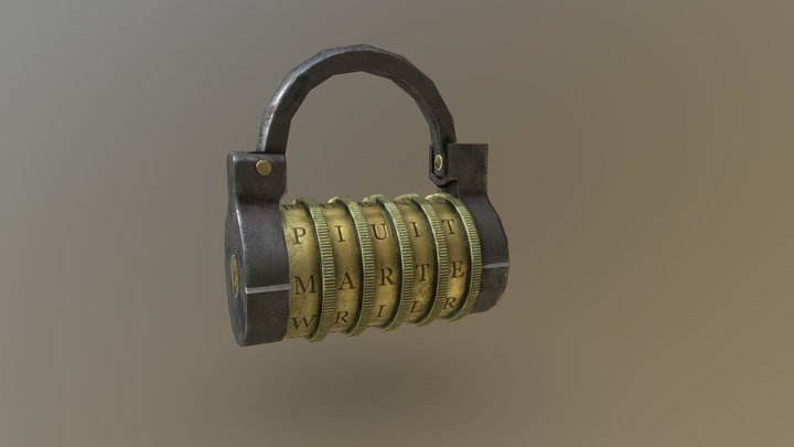 Old Padlock 3D Model