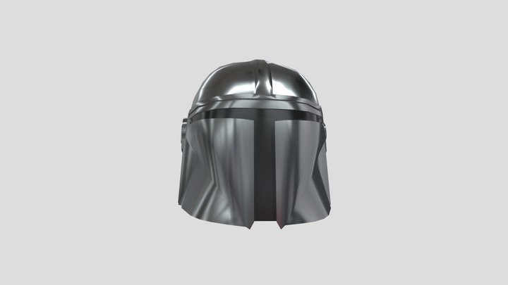 Mandalorian Helmet LP Draftpunk 3 3D Model