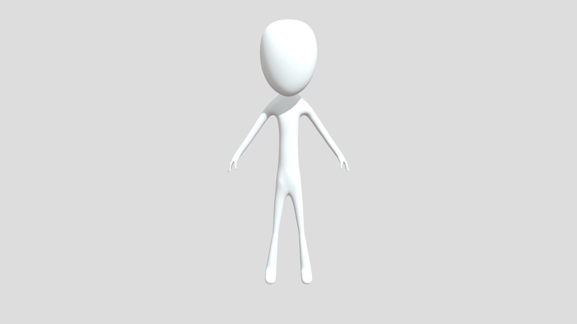 Simple 3d Blender Body - Download Free 3d Model By Corneranimations 