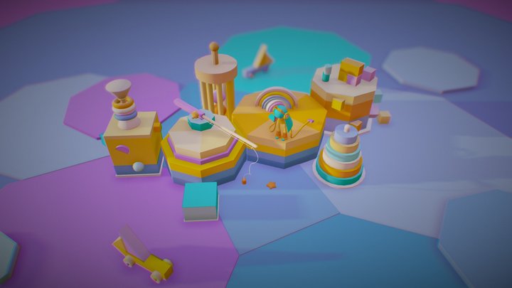 Toy Island #FantasyIslandChallenge 3D Model