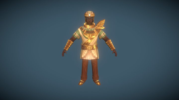 [student work] Egyptian Soldier 3D Model
