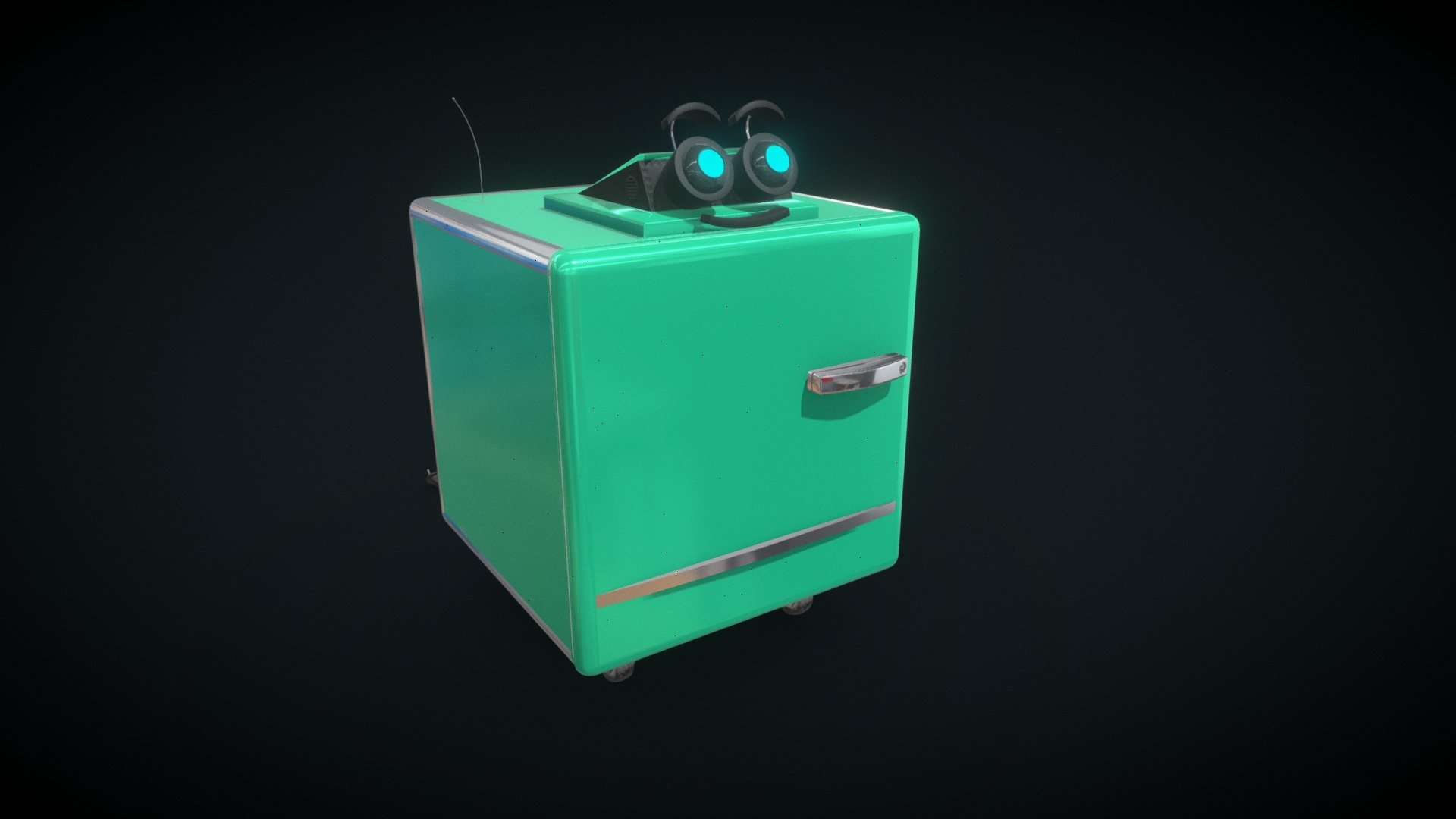 Fridge Robot 3D model by Robin St (robinst) [1aa9ace] Sketchfab