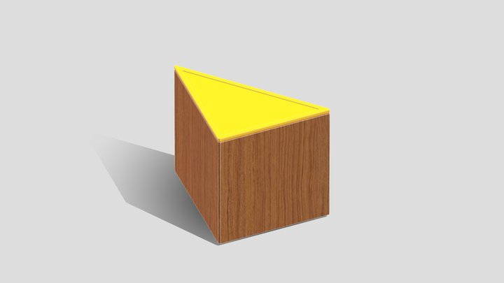 Polygon Storage - Right Triangle 3D Model