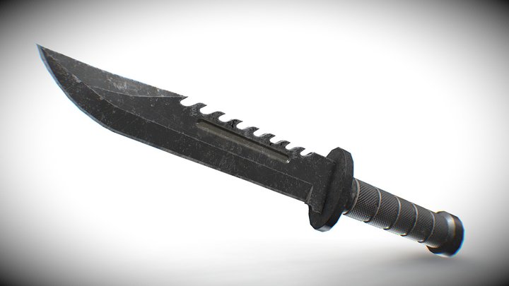 Fighting Knife - Digital 3D Model and Physical 3D Printed Kit Options –  Kosplayit