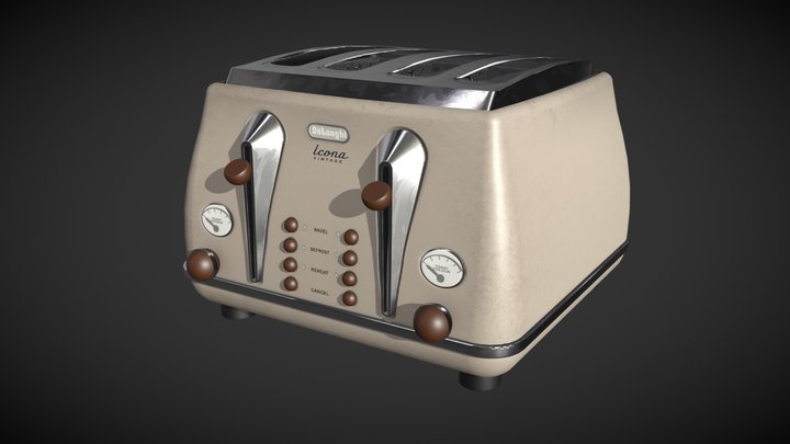 De'Longhi Vintage Toaster 3D Model