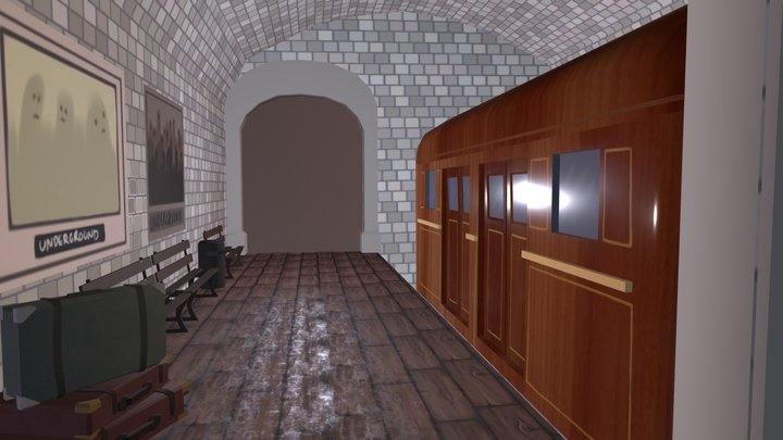 underground tunnel 3D Model