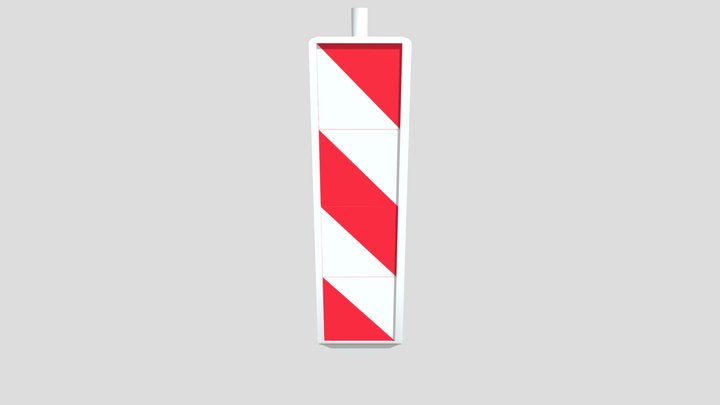 Absperrung Hoch (Low Poly) 3D Model