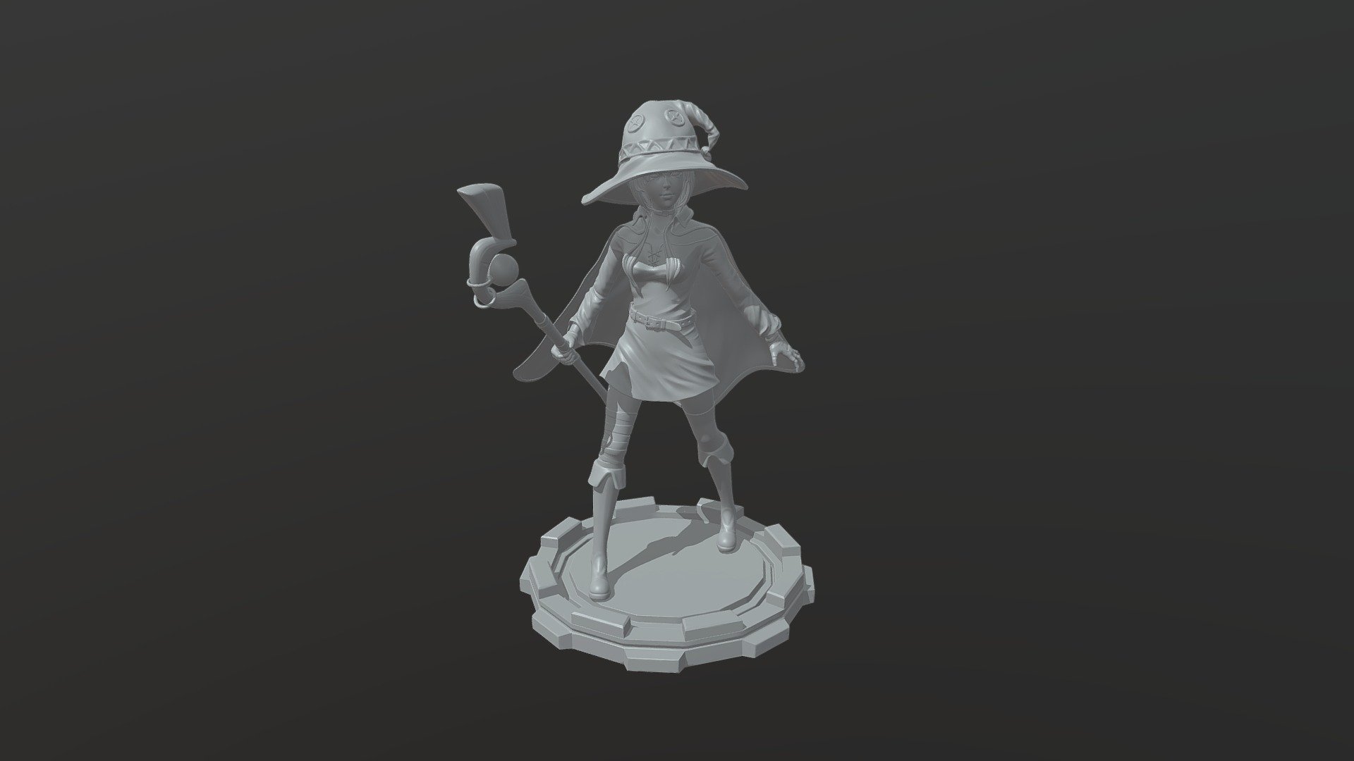 Megumin - Download Free 3D model by Focree [1aae95b] - Sketchfab