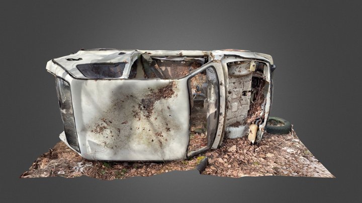 Fiat 126p white 3D Model
