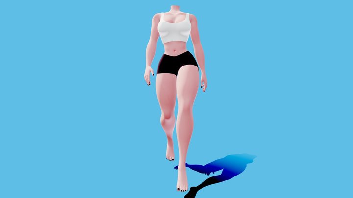 Female Body Type B 3D Model