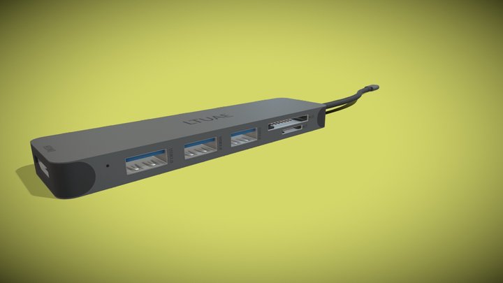 USB - Type-C Hub Pro 3D Model