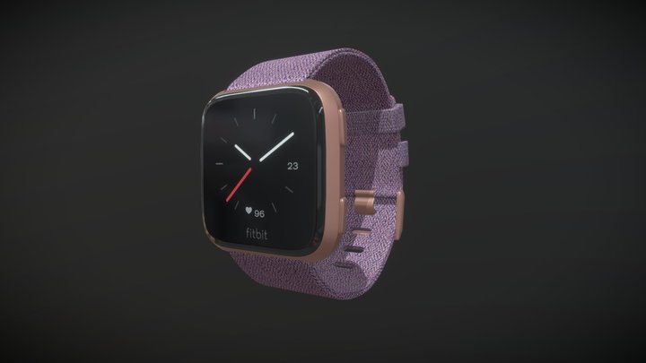 Fitbit Special Edition Lavender Smart Watch 39mm 3D Model
