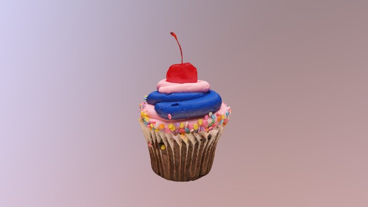 BrandXR Cupcake 3D Model
