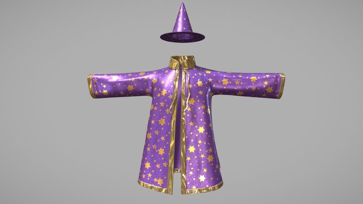 Wizard Robe 3D Model