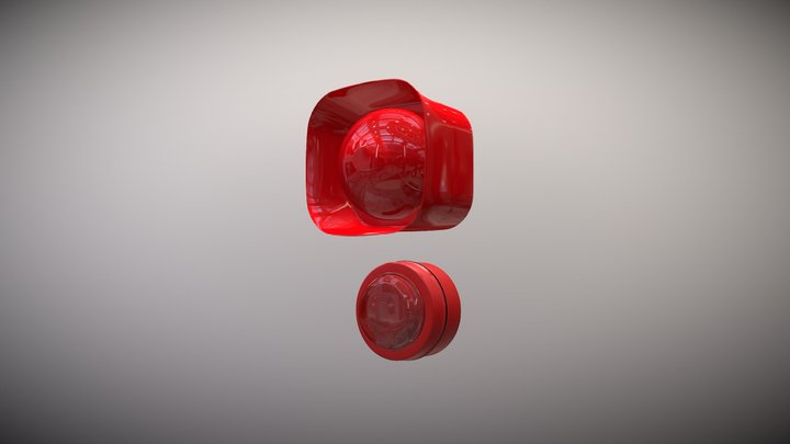 FIRE ALARM HORN AND LIGHT – Free 3D Model STL