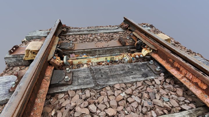 Test Track Section 3D Model