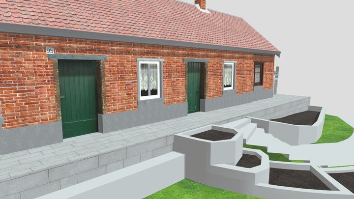 DAE Diorama retake -Small farm 3D Model