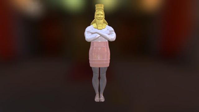 Estátua do Sonho Nabucodonosor 3D Model
