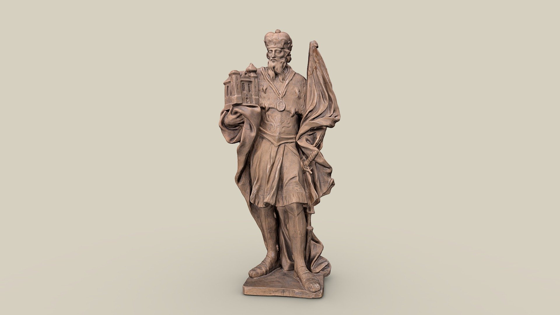 Hl. Leopold — Sketchfab embed 3D viewer
