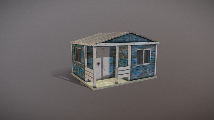 Lowpoly Shed – Free 3D Model STL
